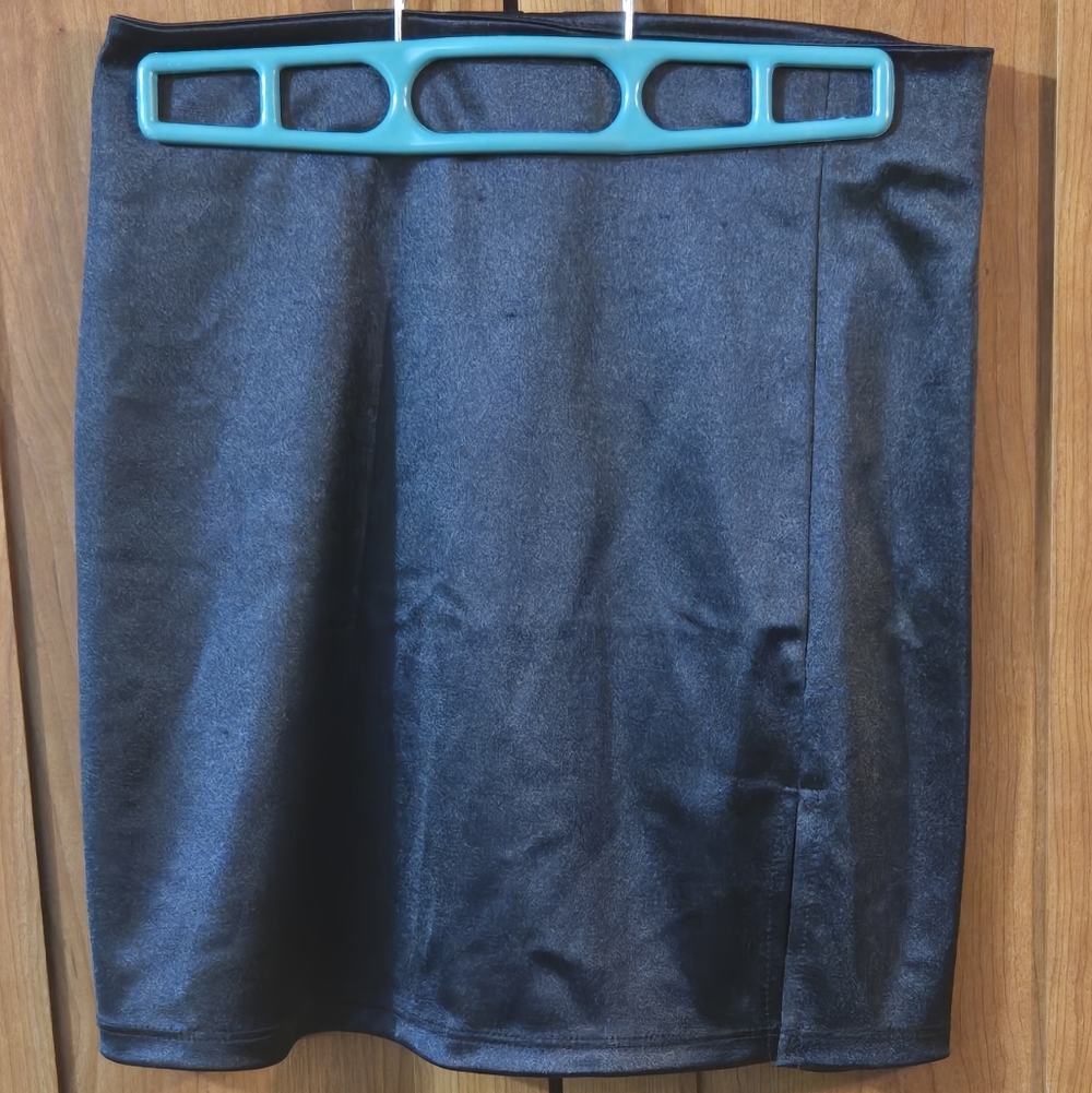 Altar'd State Black A-Line Mini Skirt